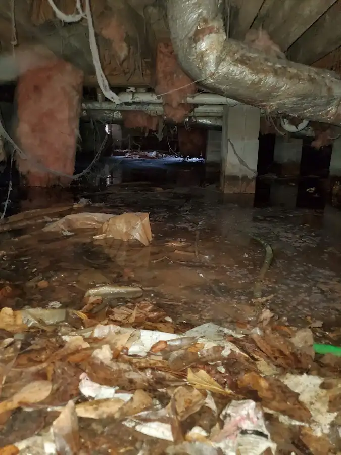 Crawl space flood assessment for Commercial Water Damage Restoration in Muskegon